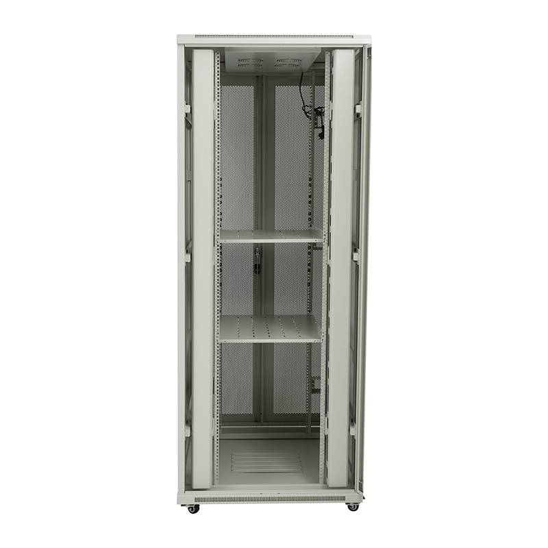 Armario Rack para Servidores Puerta Simple Perforada Frontal/Puerta Doble Perforada Trasera 18U-42U Gris